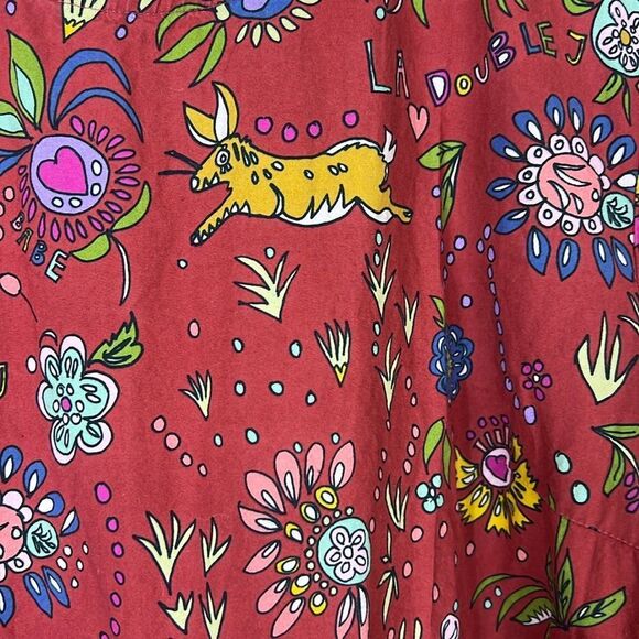 La Double J Bambi Dress in Babe Bordeaux Size Small - Picture 4 of 13